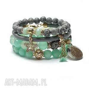 mint and grey vol 11 02-02-22 set - zielone bransoletki