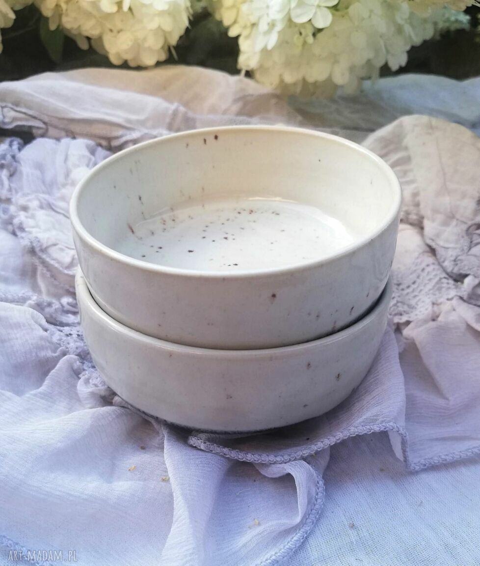Kamionkowa miseczka handmade GAIA - ceramiczna podstawka na świecę, dipy i biżuterię