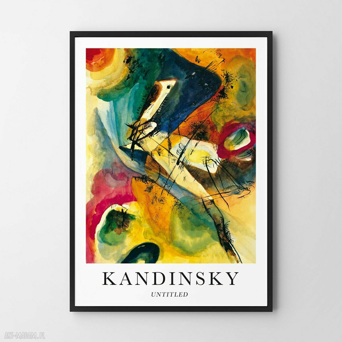 Plakat Kandinsky Untitled - abstrakcja 40x50 cm do sypialni