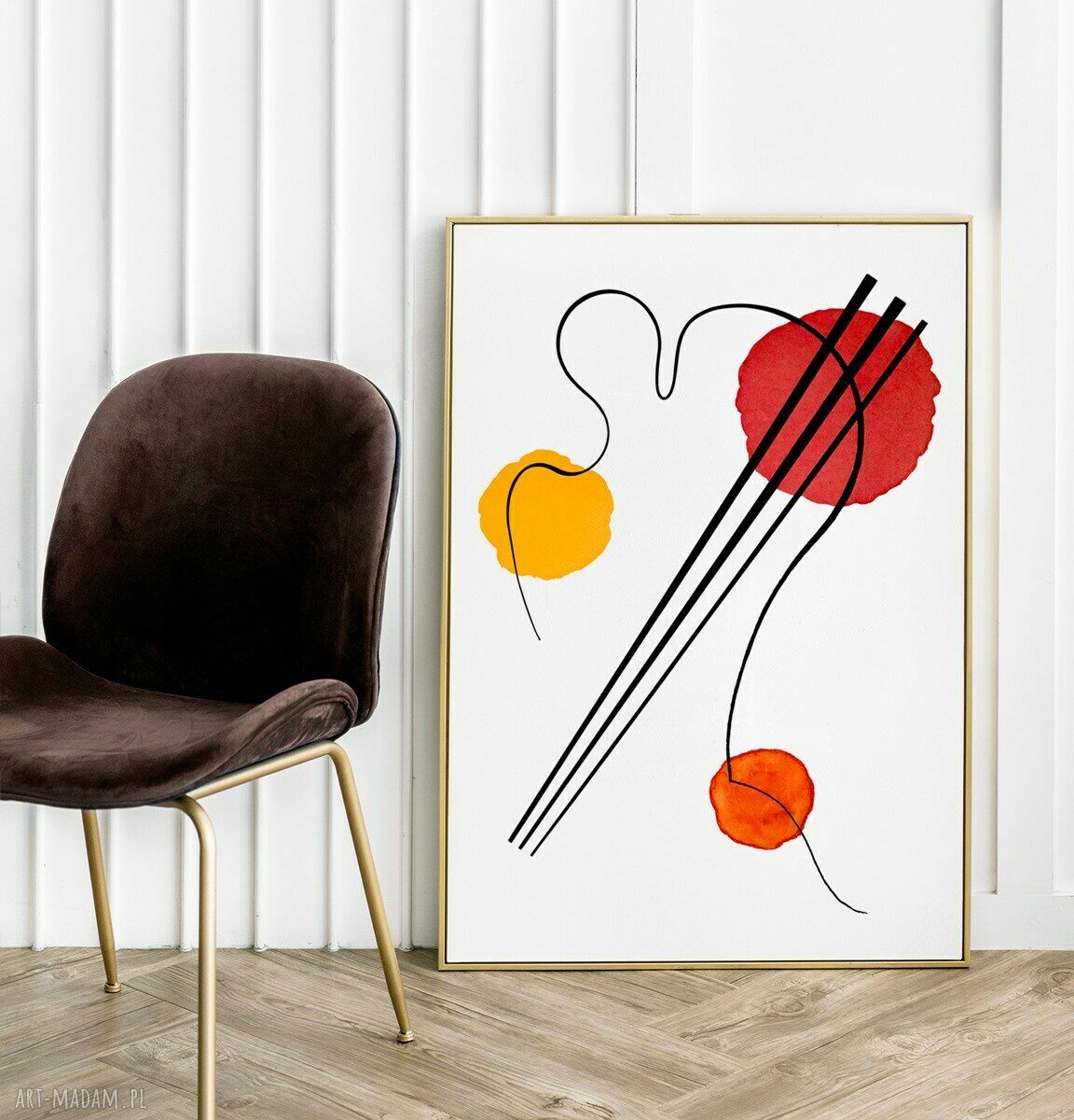 Kandinsky Sushi - plakat 50x70 cm