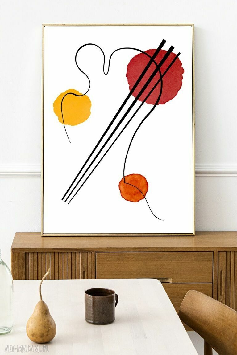 Kandinsky Sushi - plakat 50x70 cm