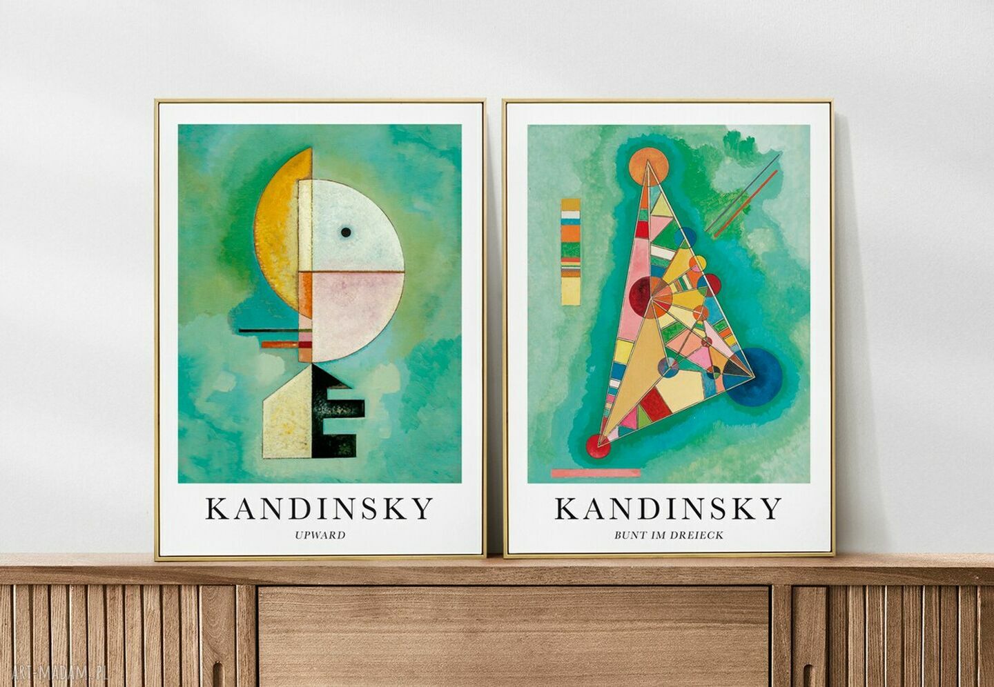 Zestaw plakatów 40x50 cm Kandinsky - wyrazista dekoracja do domu