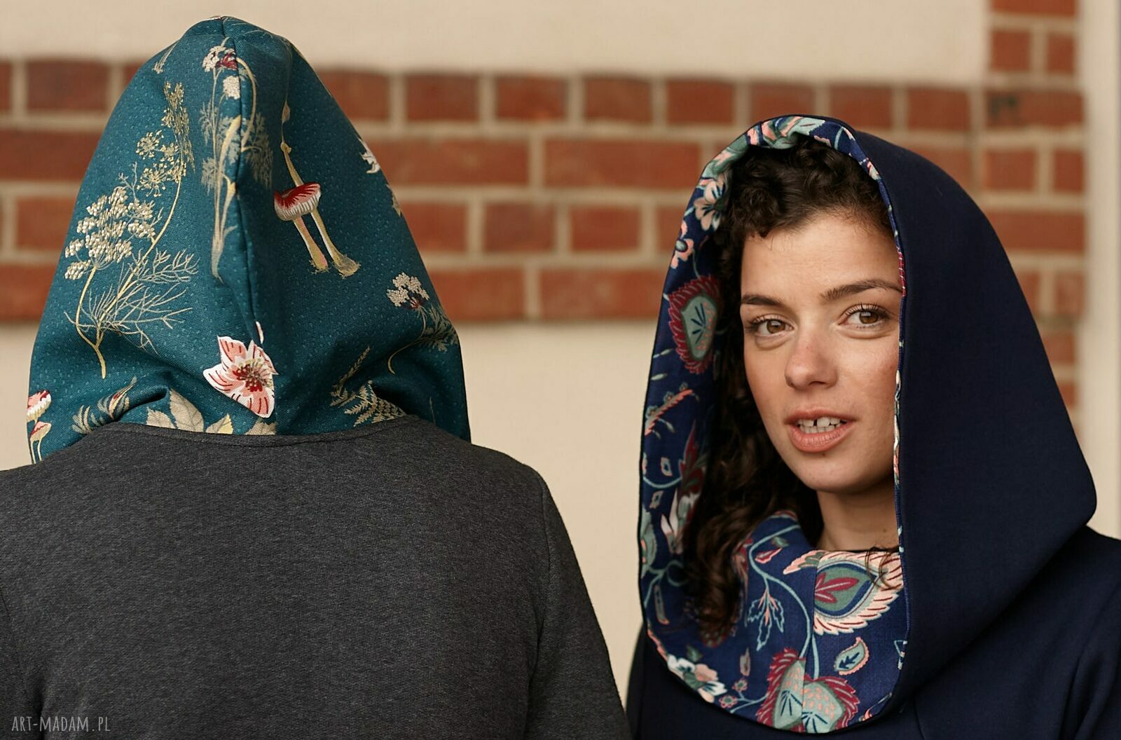 Botanika II bluza do karmienia z kapturem, hoodie kangurka