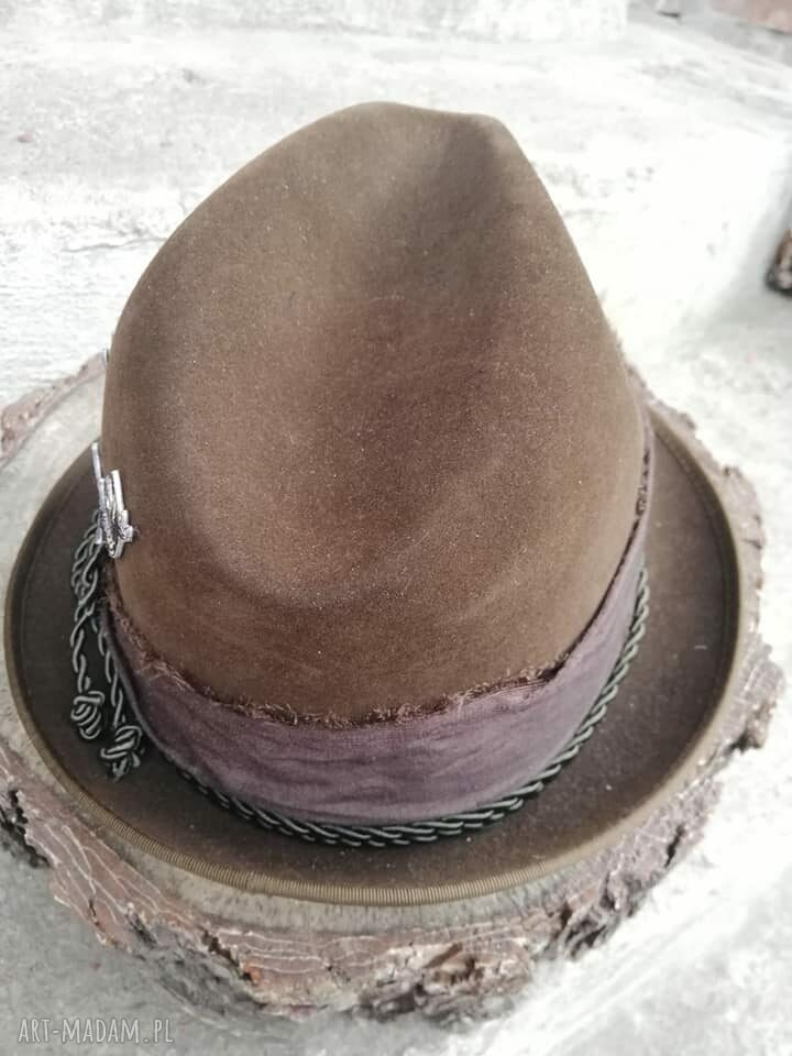 Kapelusz Jelonek w stylu vintage - handmade