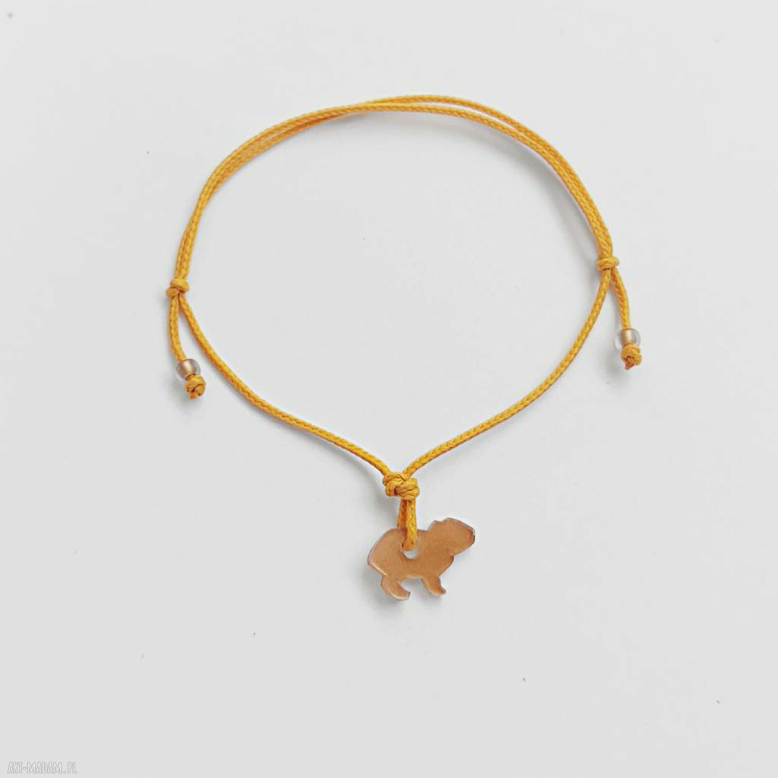 Kapibara bransoletka na sznurku - handmade