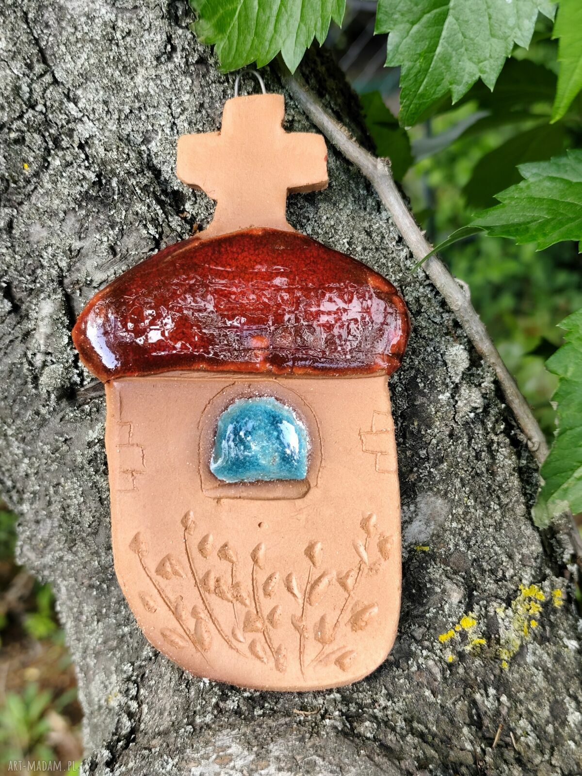 Kapliczka ceramiczna - ręcznie robiona dekoracja na prezent