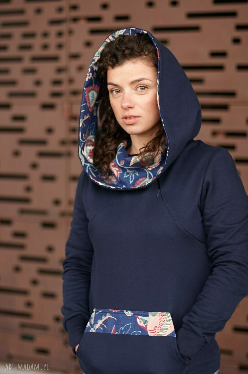Botanika II bluza do karmienia z kapturem, hoodie kangurka