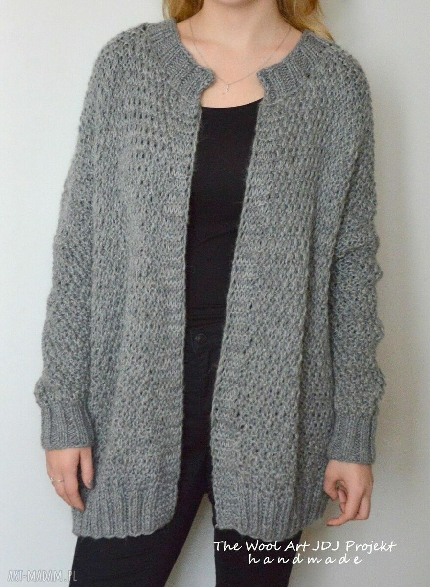 gruby sweter ZAMÓWIENIE P. Anna handmade