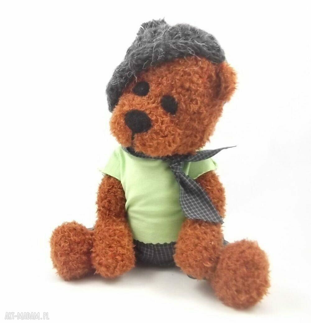 Karol - miś szydełkowy z ruchomymi rączkami i nóżkami (32 cm)