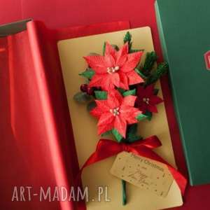 karteczki 3d na prezent christmas mira flowers93