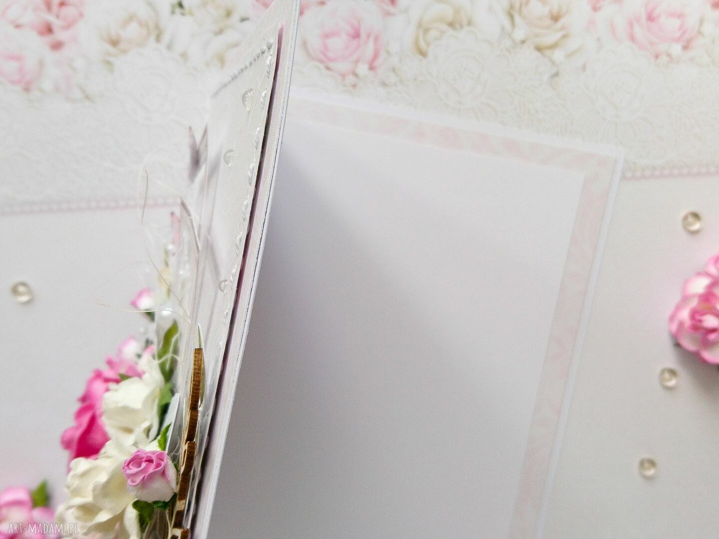 scrapbooking kartki: Kartka A5 na Ślub, w pudełku handmade
