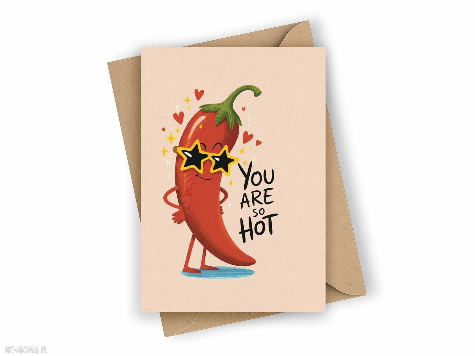 Kartka dla chłopaka You are so hot - zabawny prezent