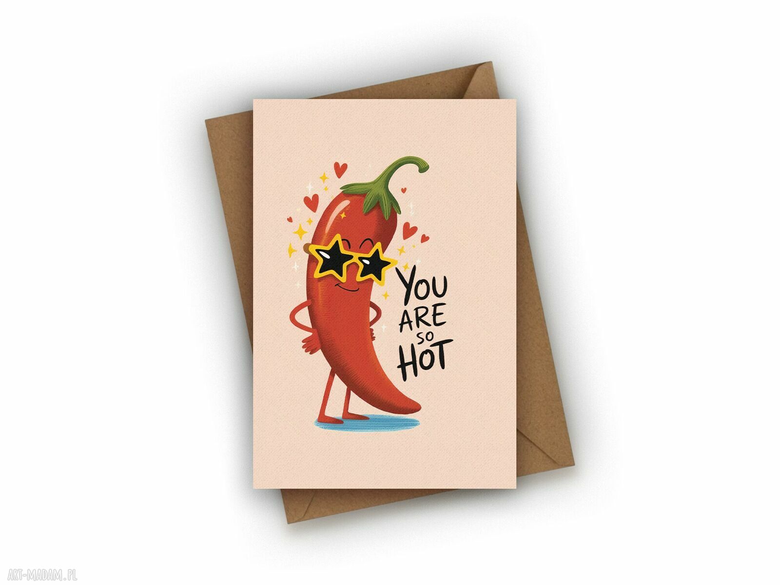 Kartka dla chłopaka „You are so hot” - zabawny prezent