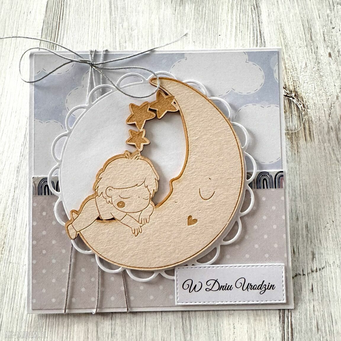 Kartka dla chłopca narodziny roczek urodziny prezent chłopiec