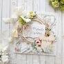 beżowe scrapbooking kartki kartka dla chłopczyka chłopca w ozdobnym