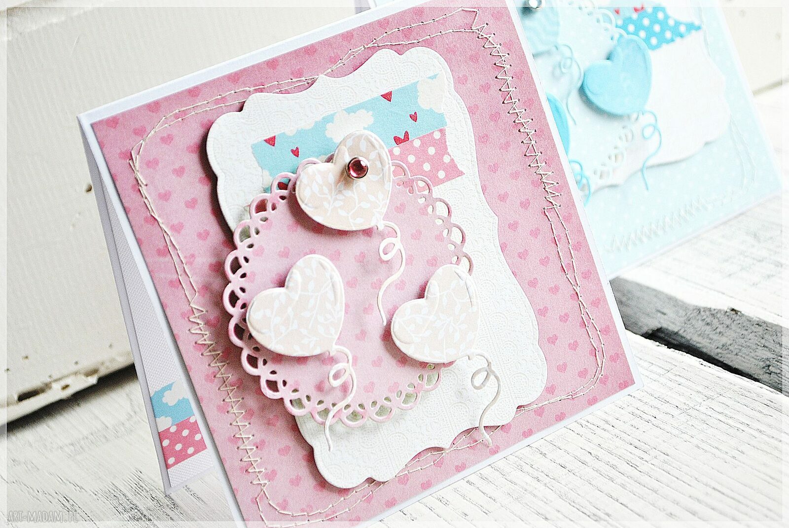 Wyjątkowa kartka dla dziecka na urodziny - scrapbooking ręcznie robiony