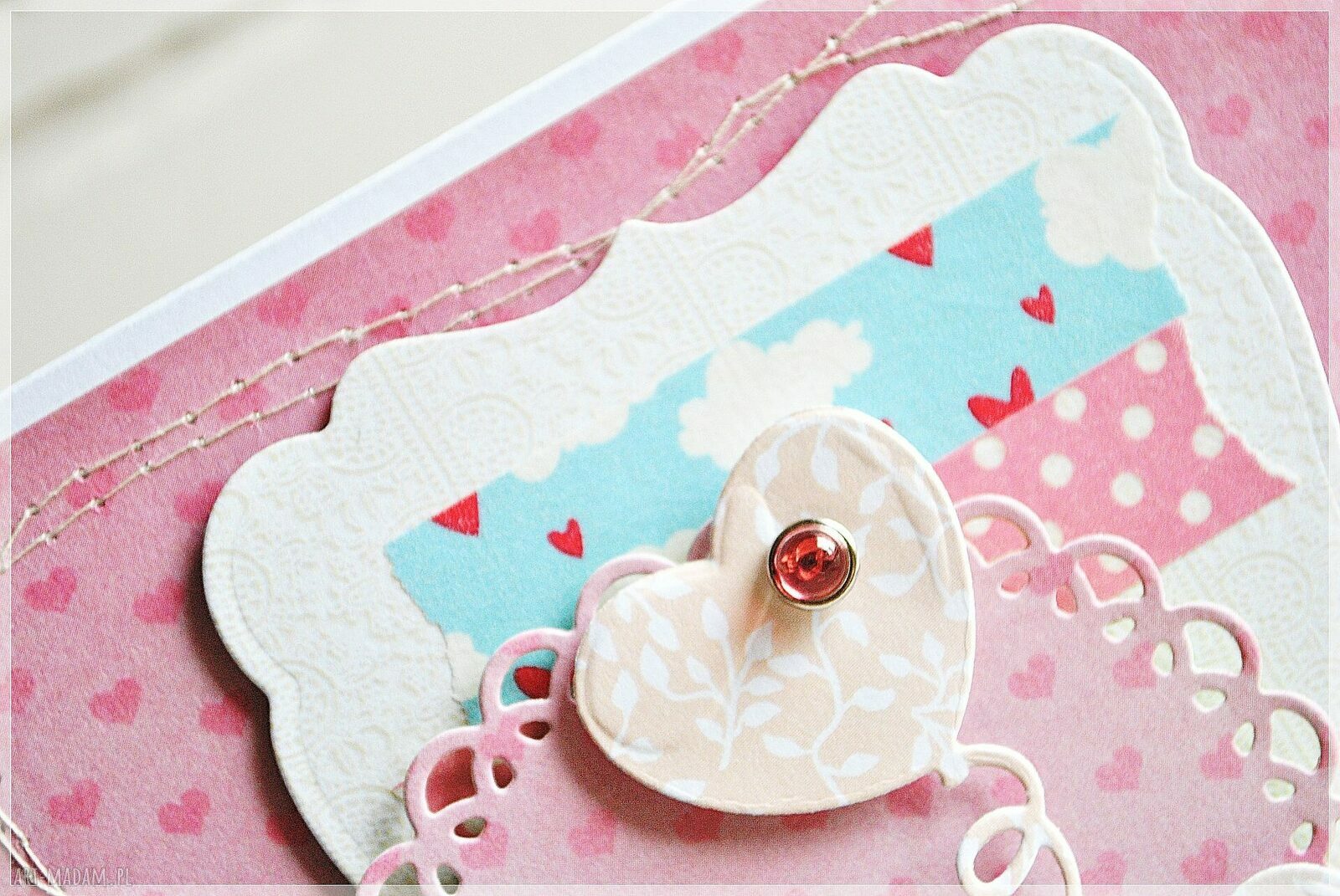 Wyjątkowa kartka dla dziecka na urodziny - scrapbooking ręcznie robiony