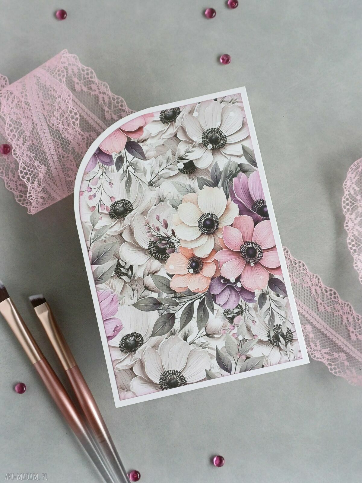 Ręcznie robiona kartka scrapbooking na wyjątkową okazję