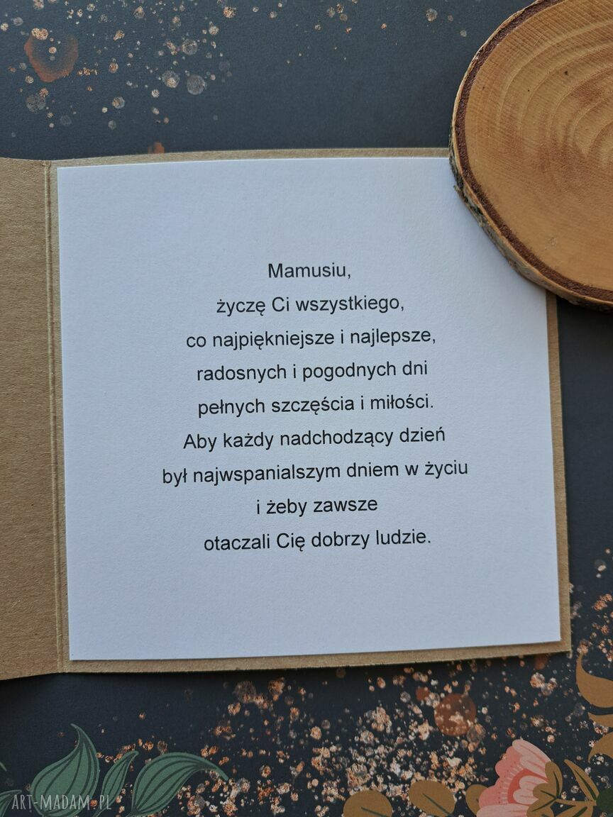 Kartka dla mamy na Dzień Matki - „Najmilsza na świecie jest mi mama”