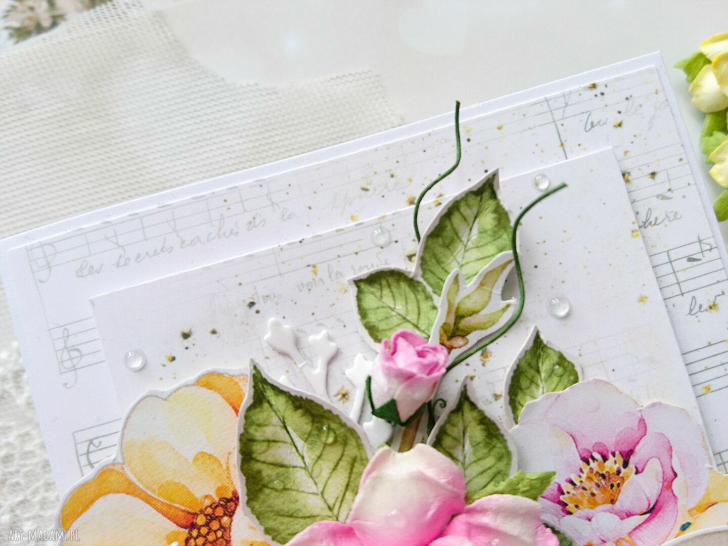 scrapbooking kartki: Kartka Dla Mamy ręcznie robione