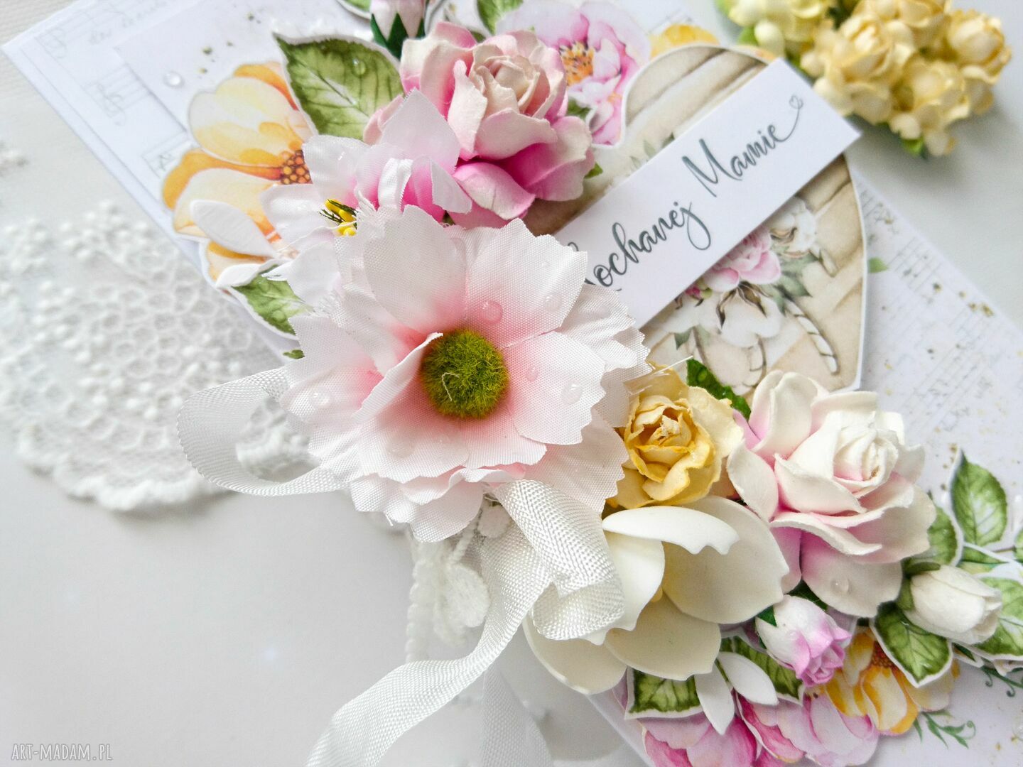 scrapbooking kartki: Kartka Dla Mamy ręcznie robione