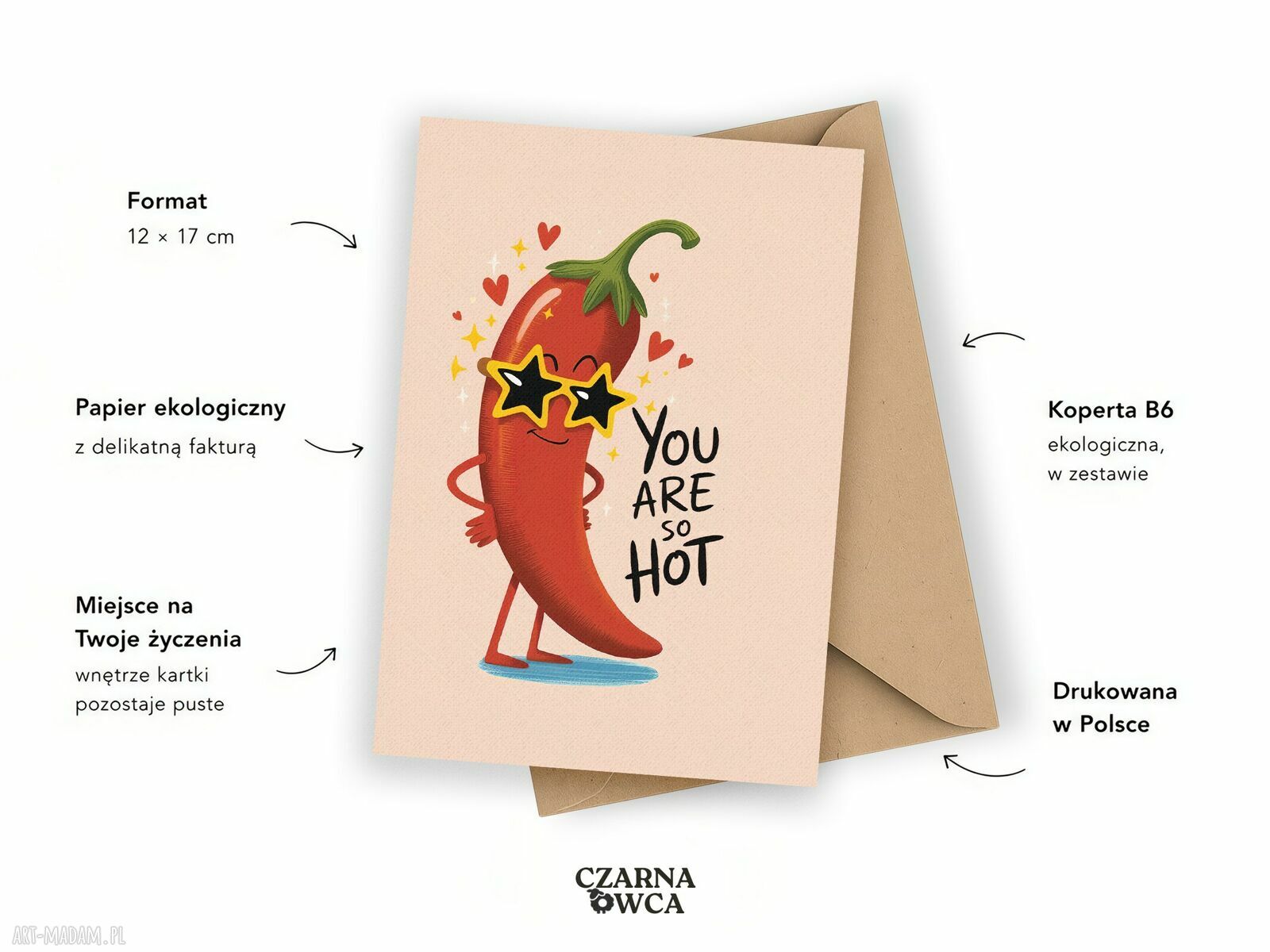 Kartka dla chłopaka You are so hot - zabawny prezent