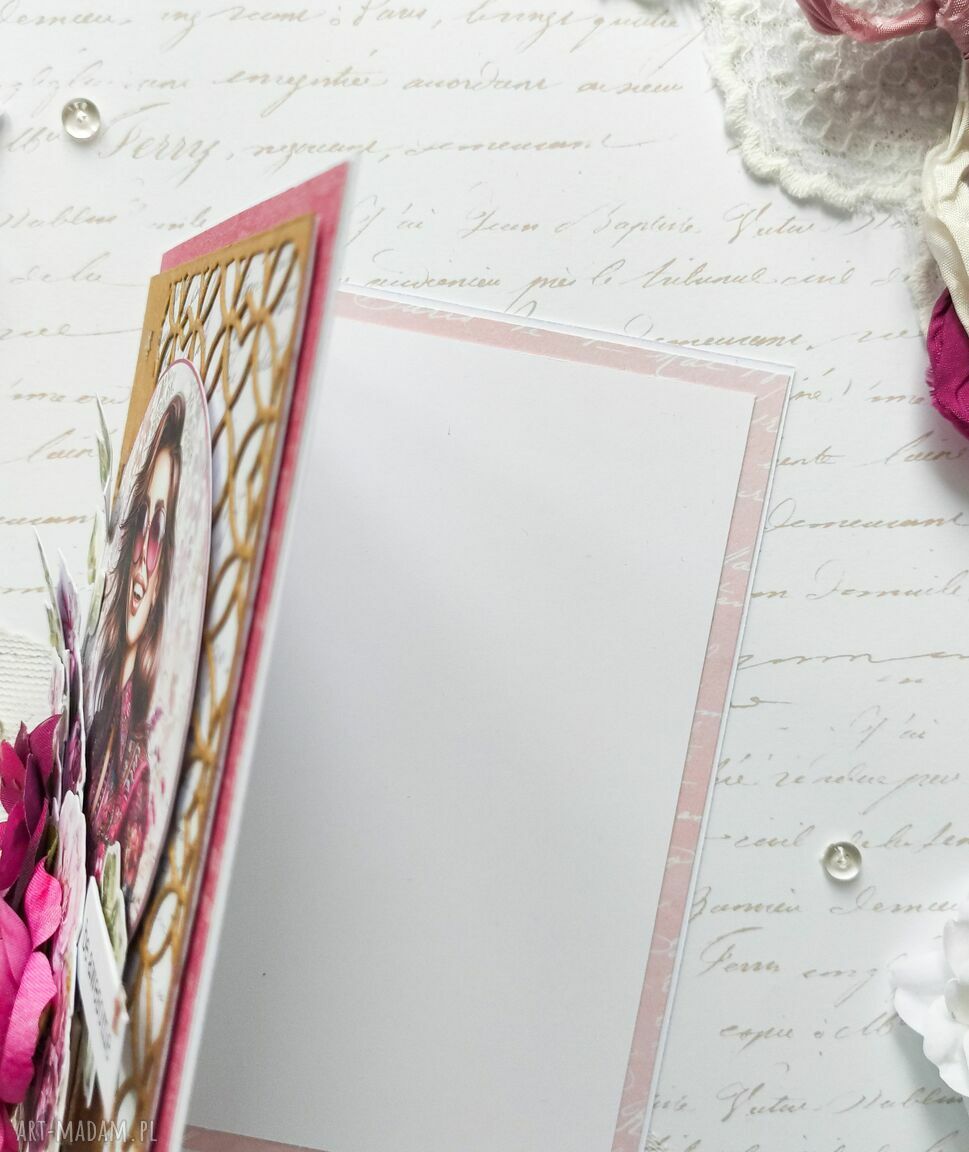 scrapbooking kartki: Kartka na urodziny, w pudełku Autorskie