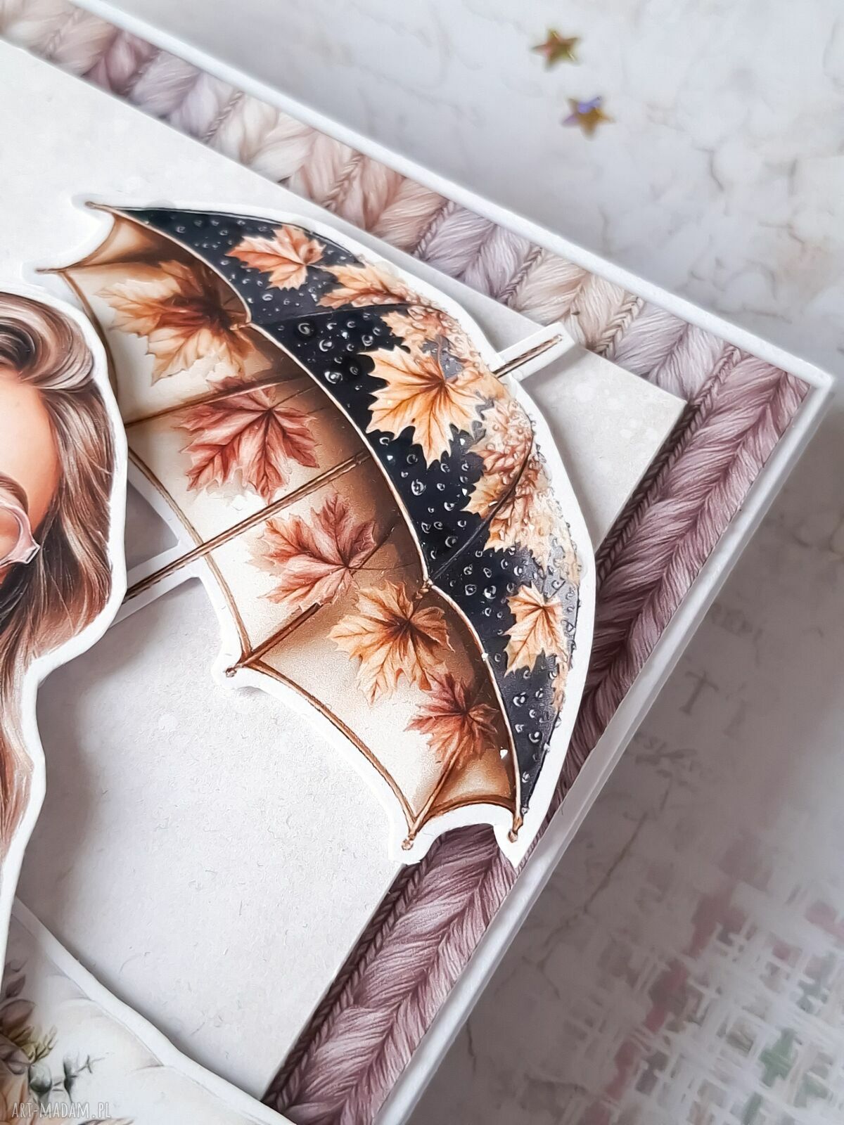 scrapbooking kartki: Kartka urodzinowa z napisem pomyśl życzenie hand made