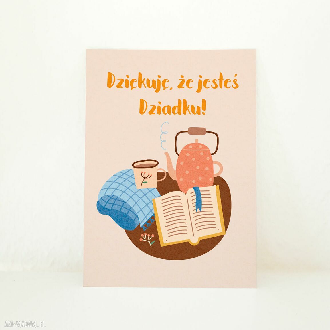 Kartka dla Dziadka na Dzień Dziadka - Dziękuję