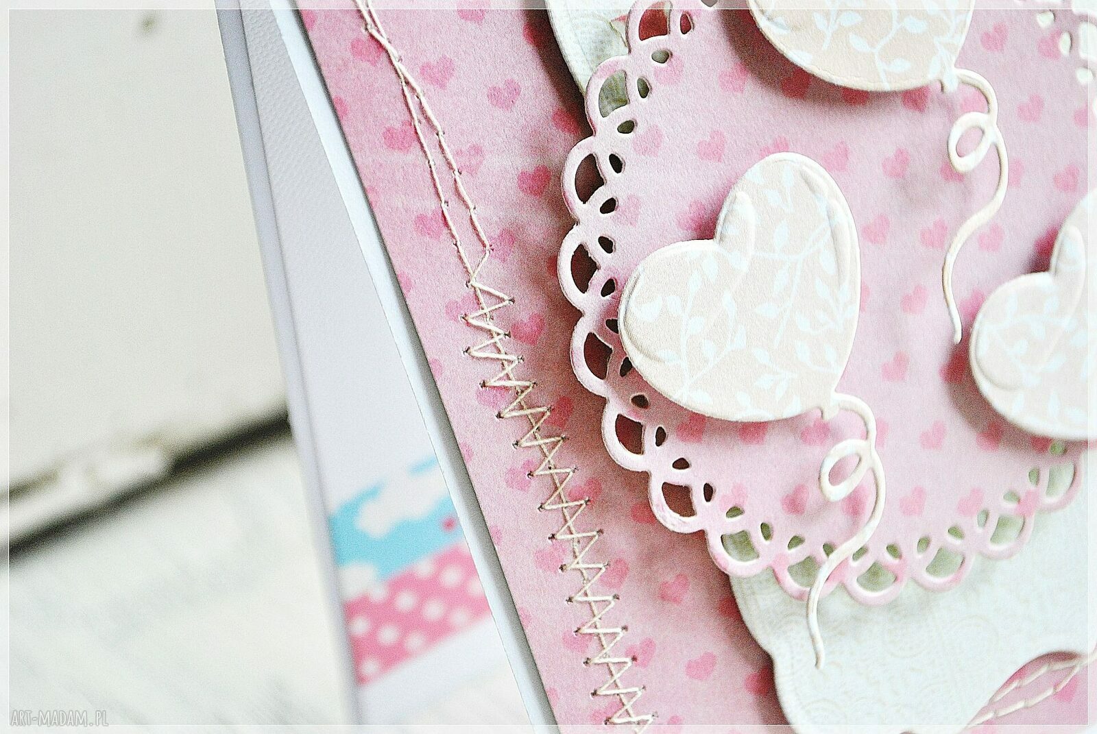 Wyjątkowa kartka dla dziecka na urodziny - scrapbooking ręcznie robiony