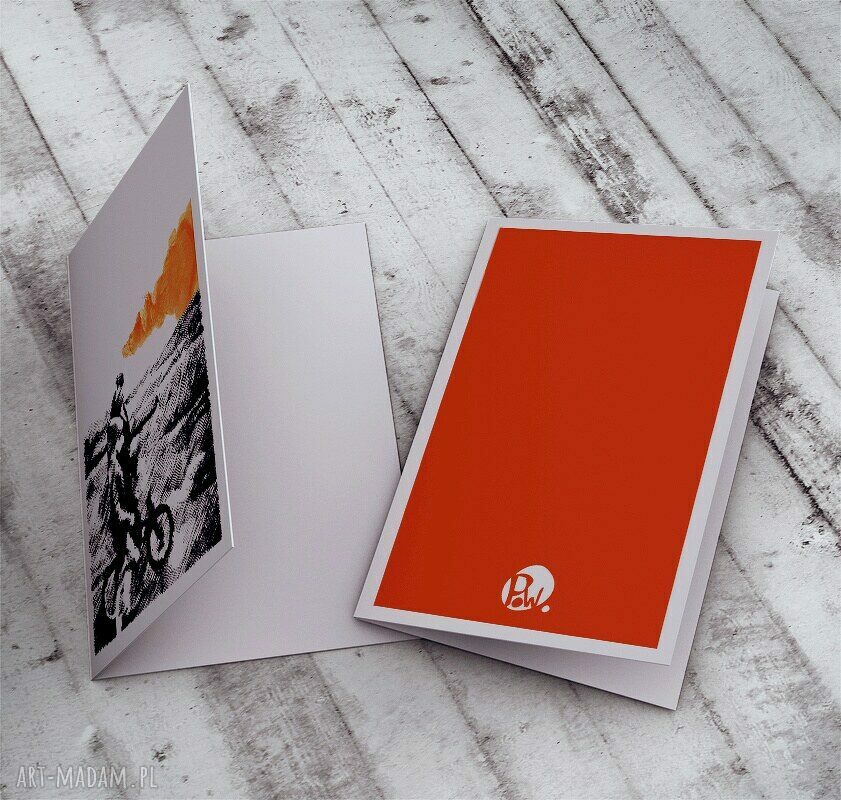 Kartka dla Taty z ilustracją roweru - eleganckie życzenia w kopercie