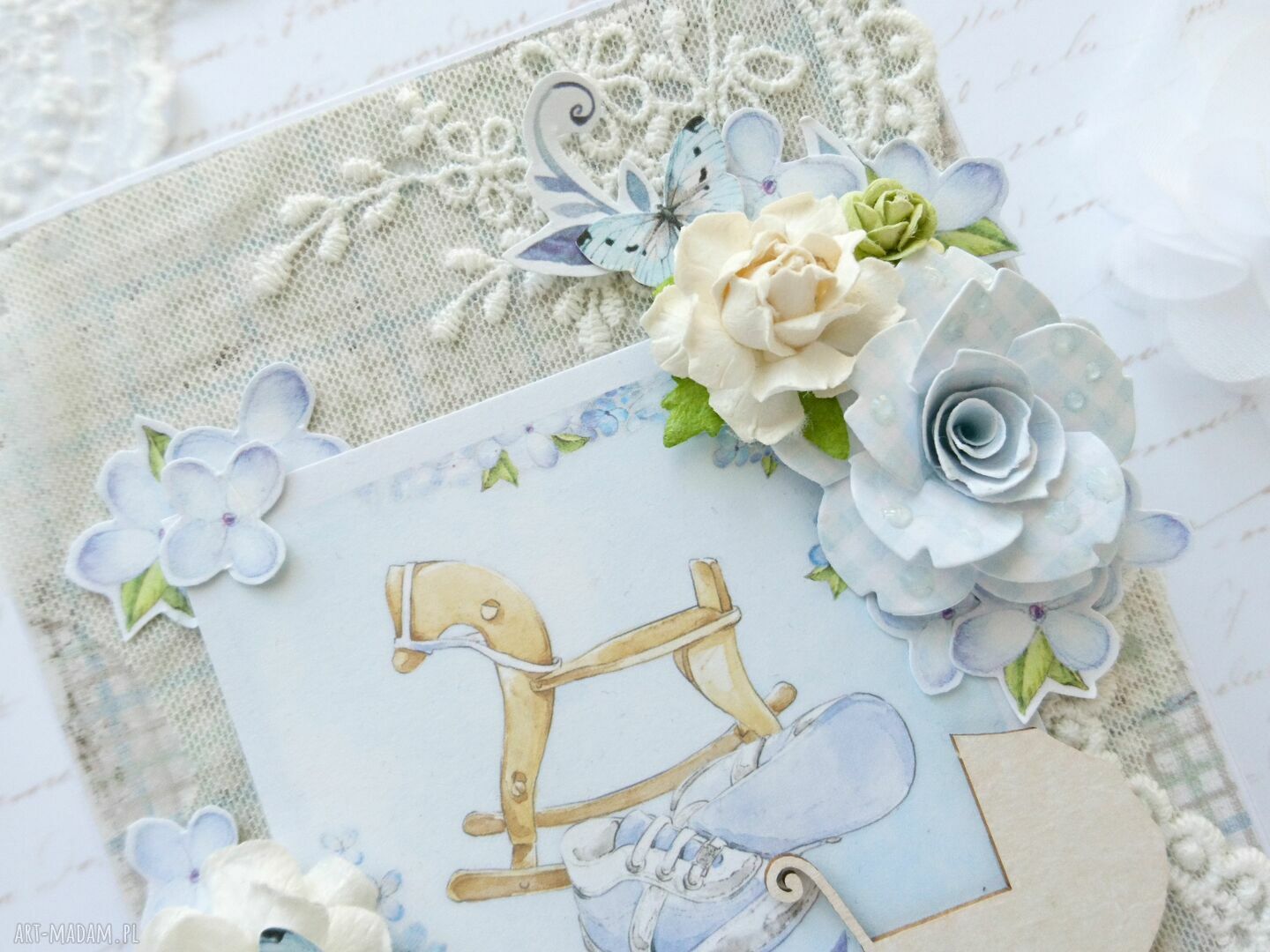 scrapbooking kartki: Kartka dziecięca handmade