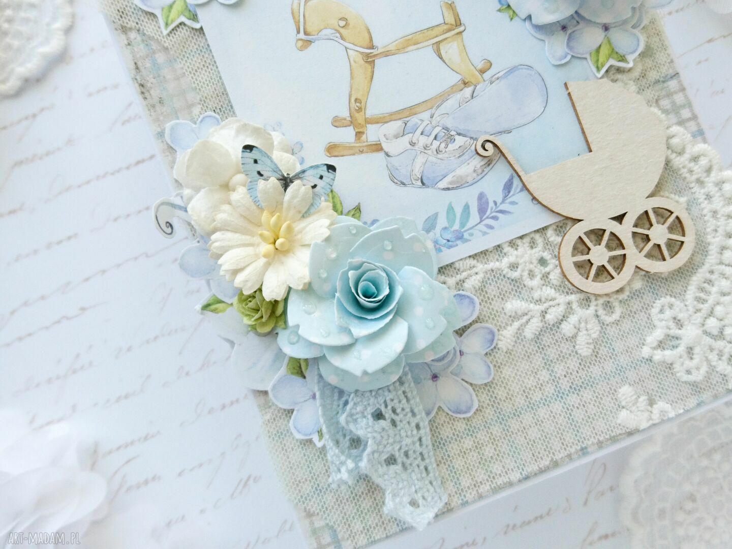 scrapbooking kartki: Kartka dziecięca handmade