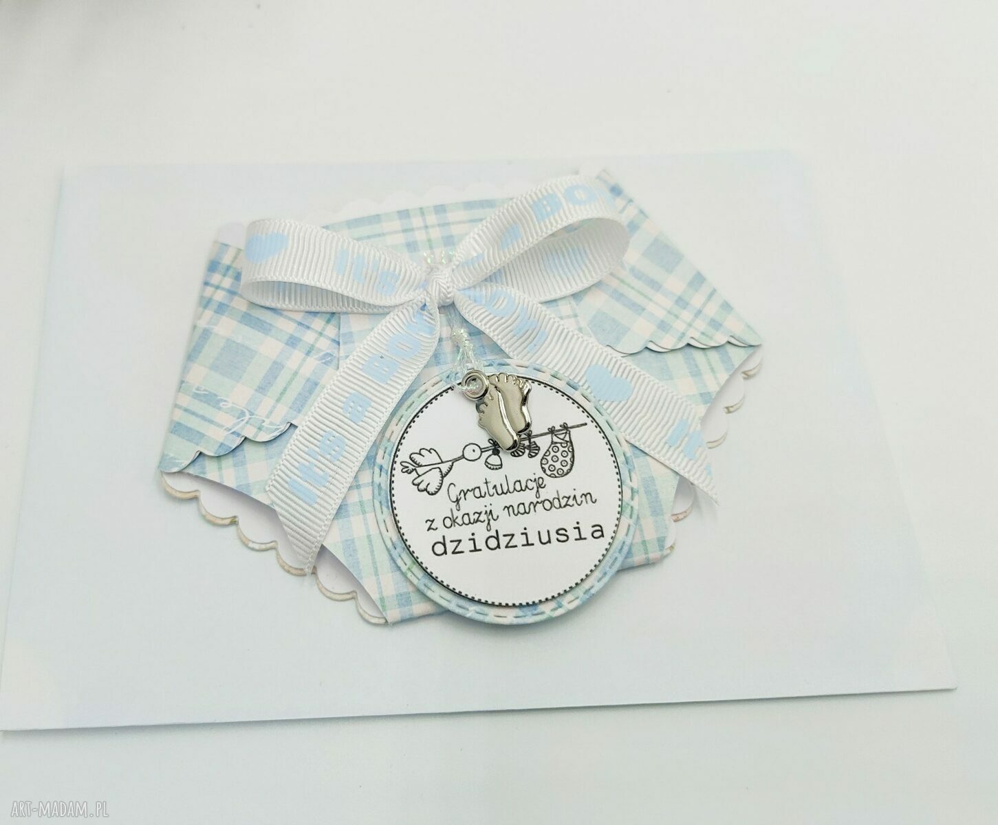 Kartka gratulacyjna na narodziny chłopca - Mini Pampers „It’s a Boy”