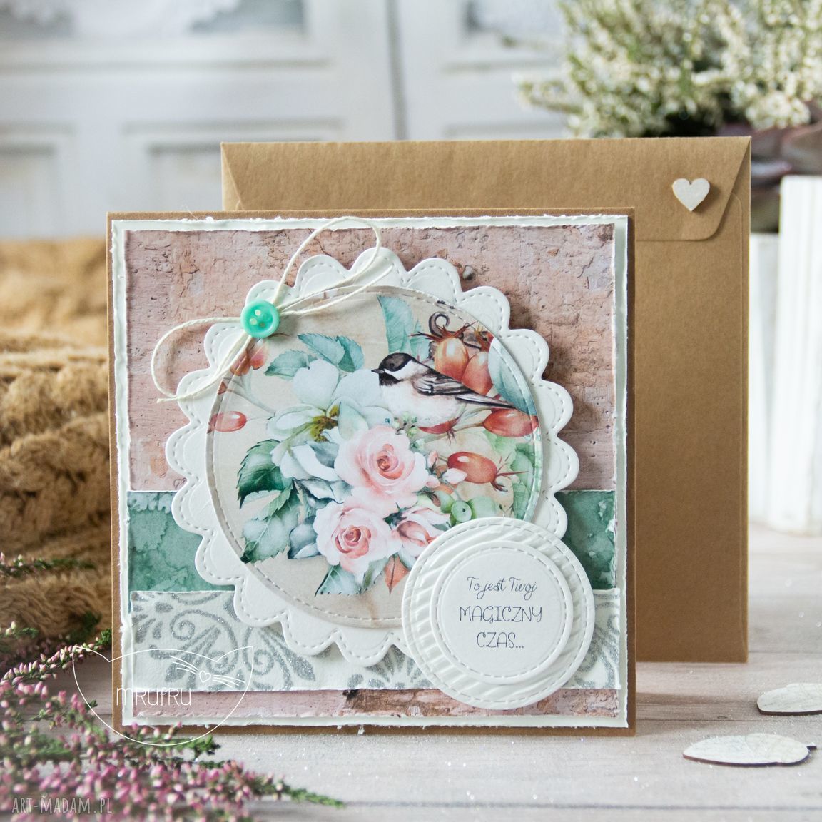 Kartka jesienna twoją treścią jesień dla kobiety urodziny niej