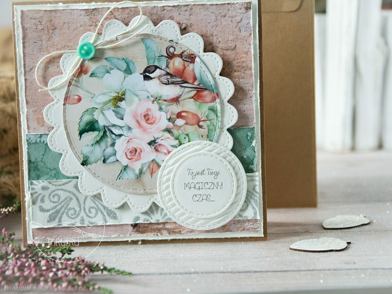 kartki: Kartka jesienna, z Twoją treścią. Ręcznie wykonane