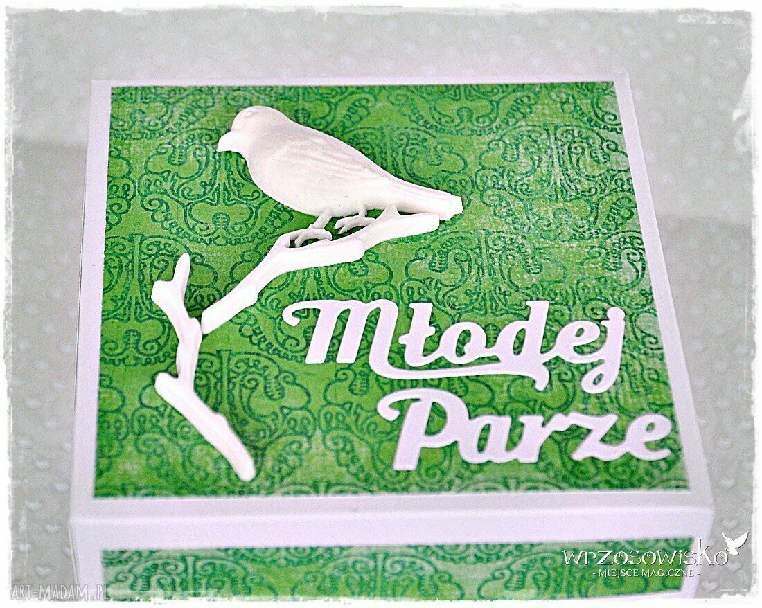Młodej parze box personalizowany Ręczne wykonanie