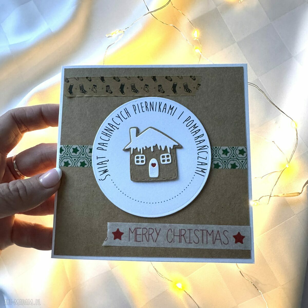 pomysł na prezent: Kartka na Boże Narodzenie Święta Świąteczna Handmade