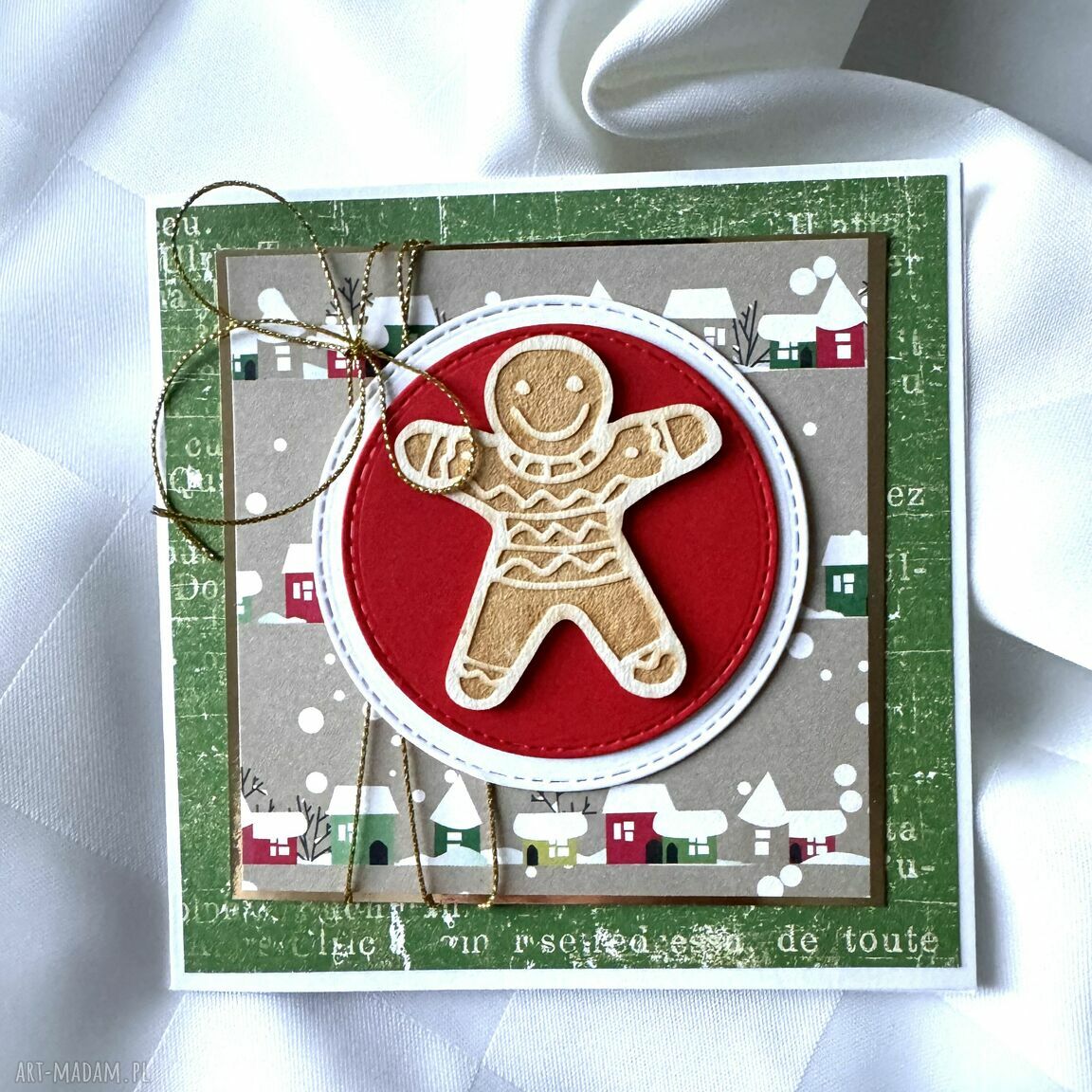 pod choinkę: Kartka na Boże Narodzenie Święta Świąteczna hand made