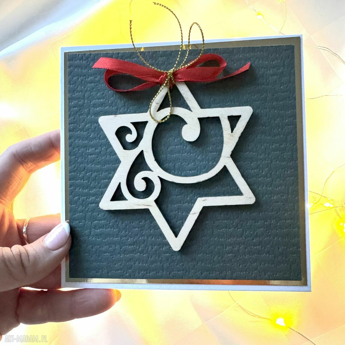 prezent: Kartka na Boże Narodzenie Święta Świąteczna hand made