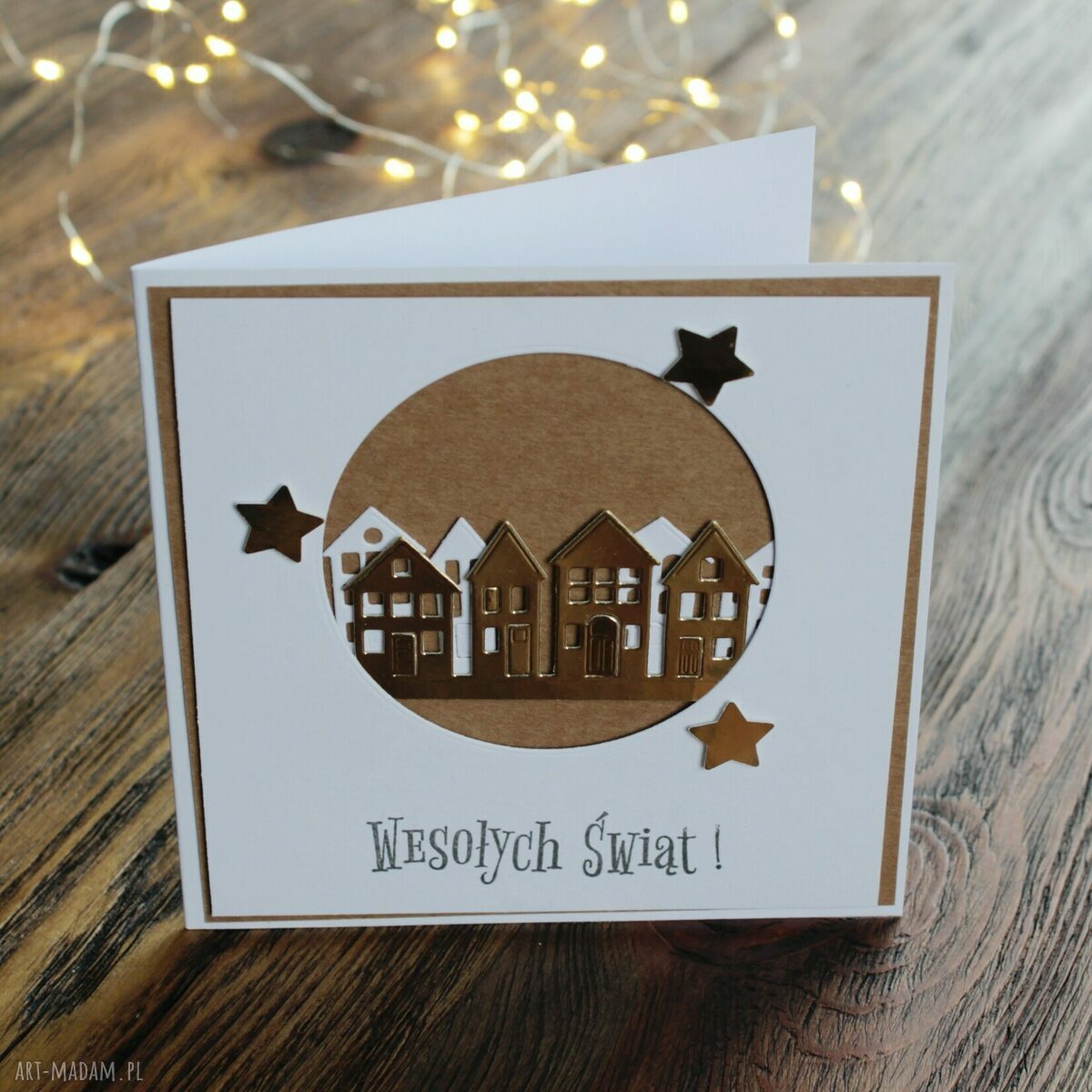 pomysł na upominek świąteczny: Kartka na Boże Narodzenie Święta Świąteczna handmade