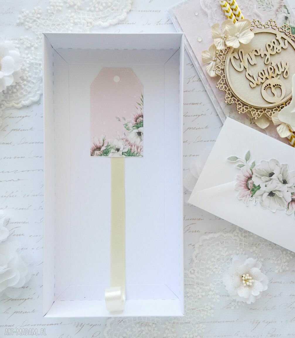 scrapbooking kartki: Kartka na Chrzest, w pudełku handmade