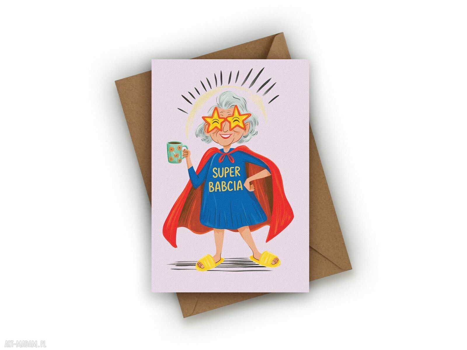 Kartka na Dzień Babci - Super Babcia