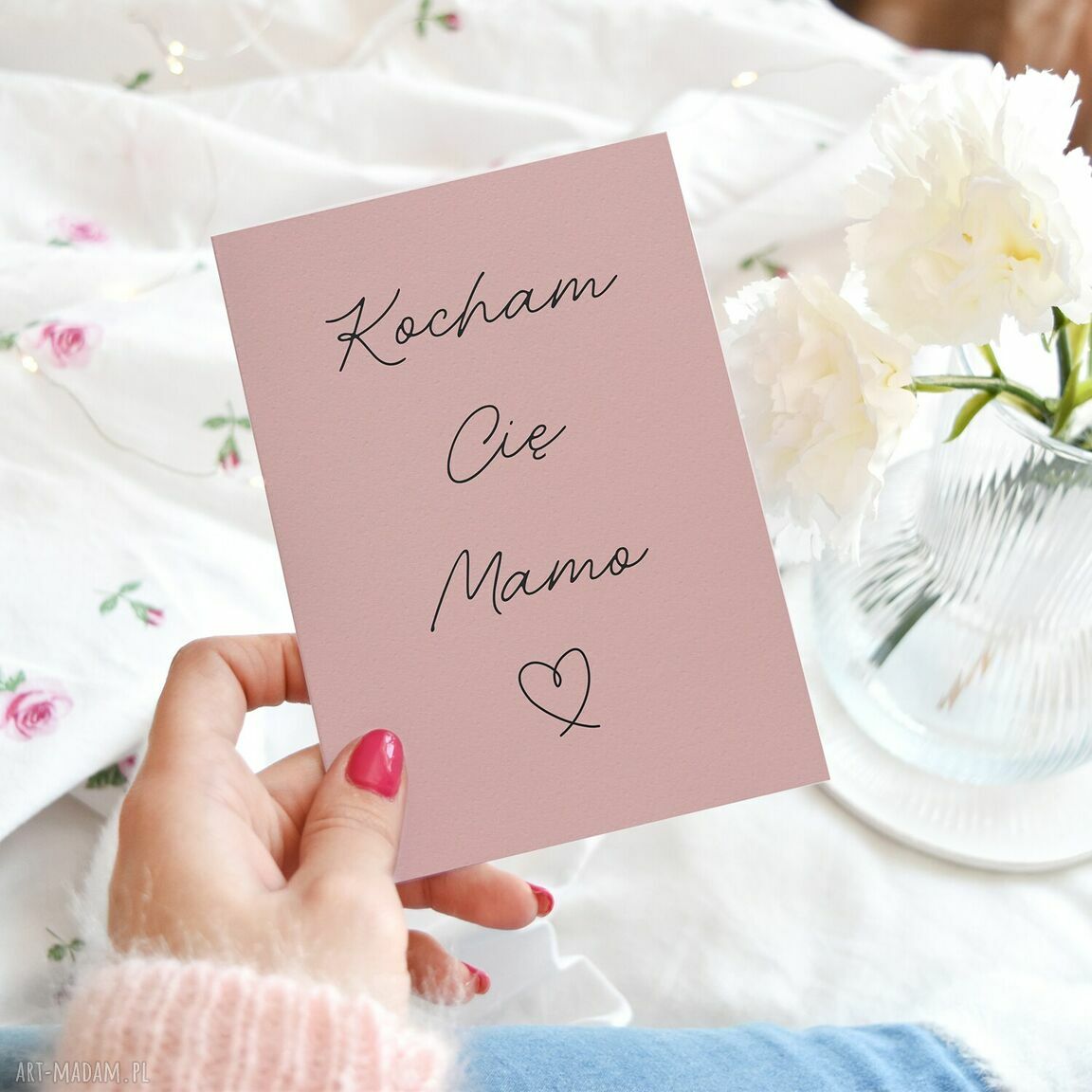 Kartka dla mamy na Dzień Matki - "Kocham Cię Mamo"