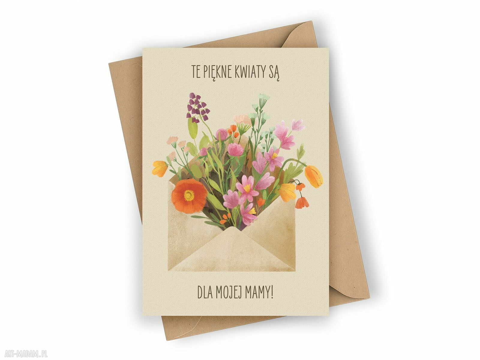 Kartka na Dzień Mamy z kwiatami - dla mojej mamy!