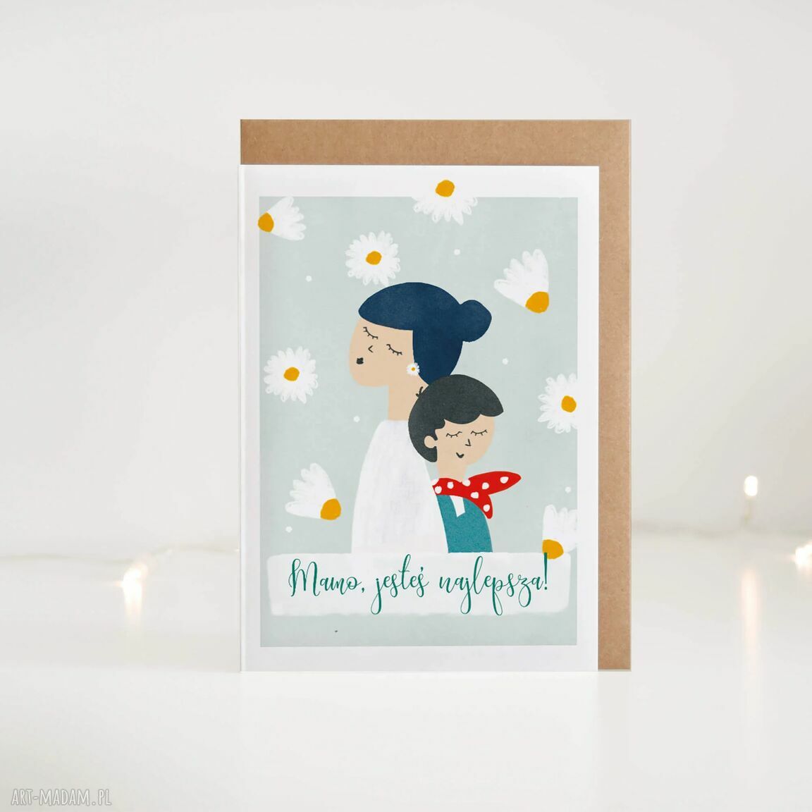 Kartka na Dzień Mamy - Mamo, jesteś najlepsza (A6)