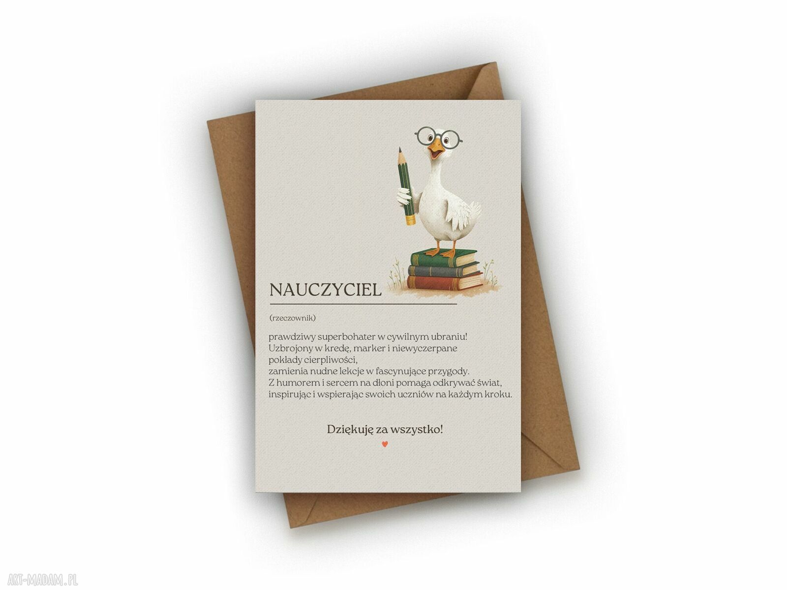 Kartka na Dzień Nauczyciela - nauczyciel