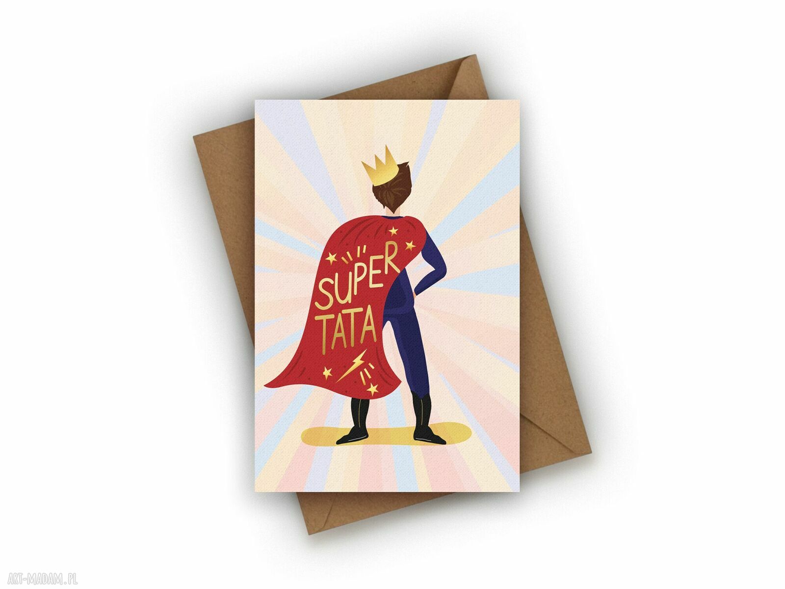 Kartka na dzień taty - super tata