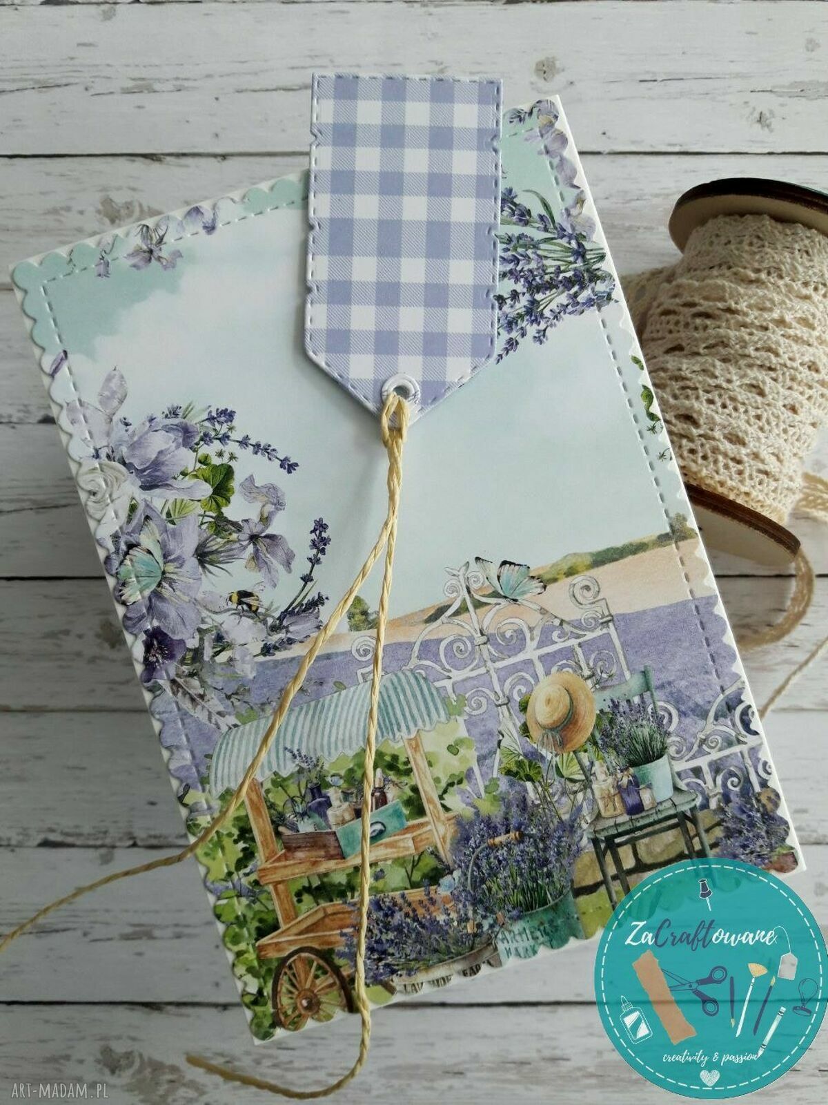 Kartka na Dzień Mamy z motywem - ręcznie robiona scrapbooking
