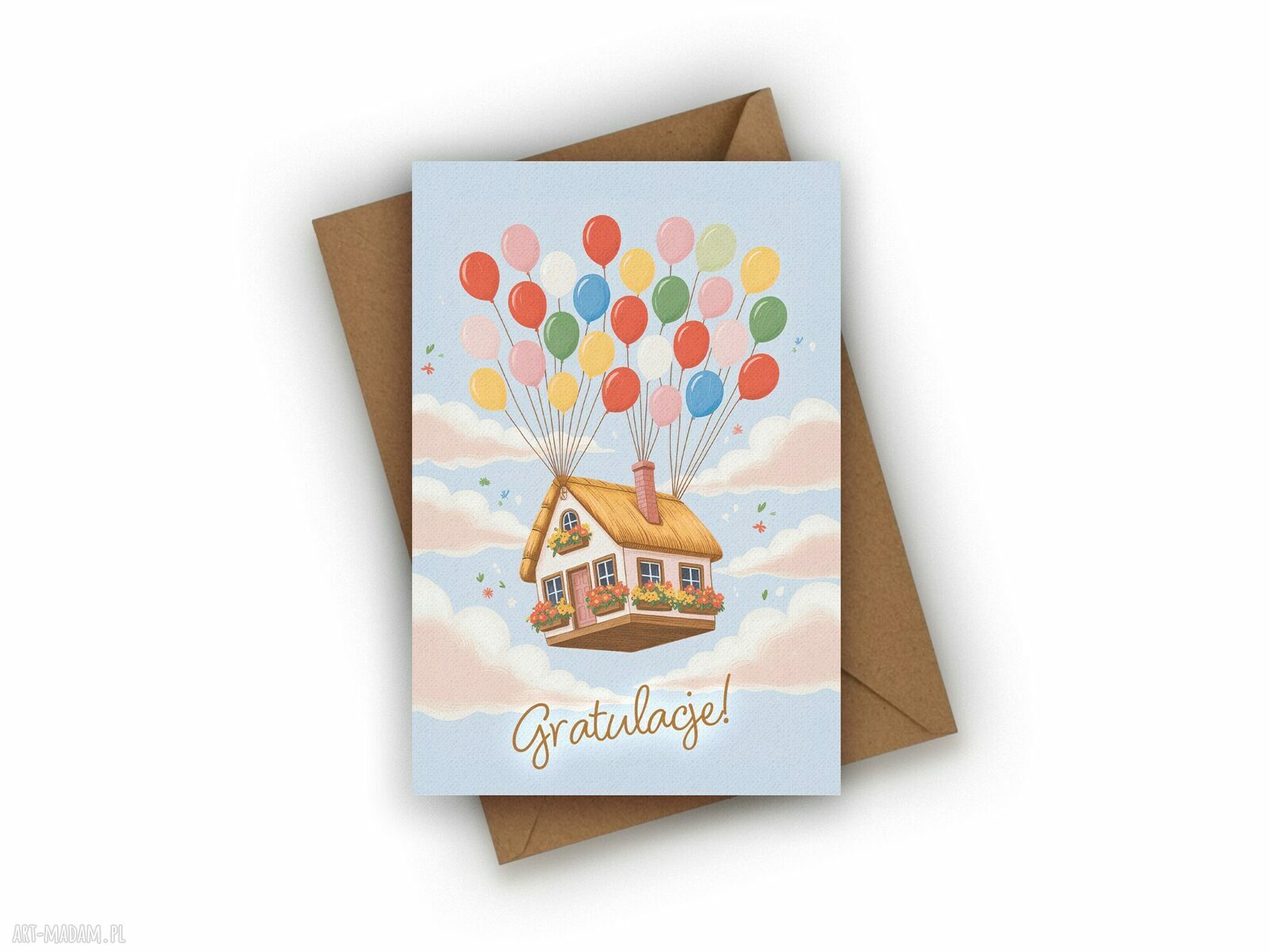 Kartka na parapetówkę - gratulacje!
